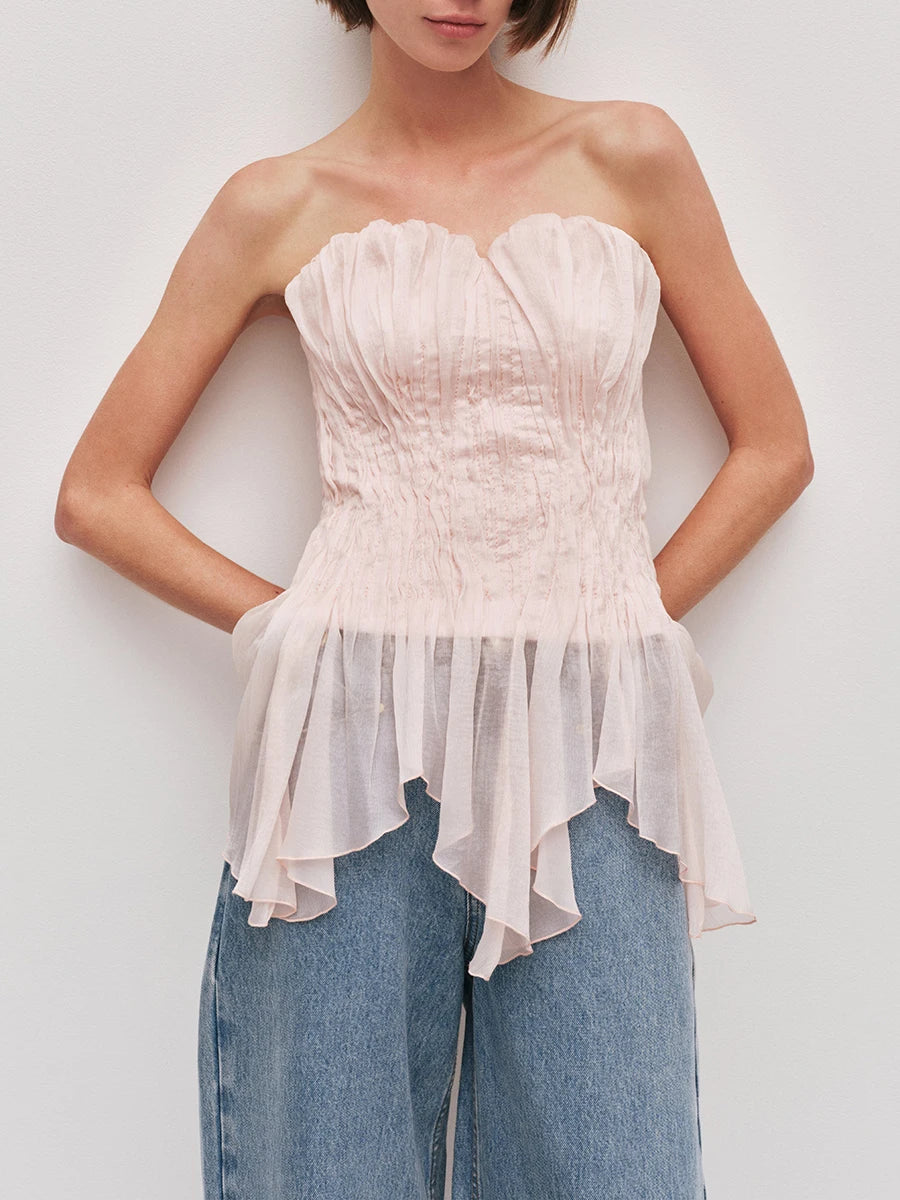 The Camille Sculpted Strapless Vest from the Boss Energy at Lavishly Me