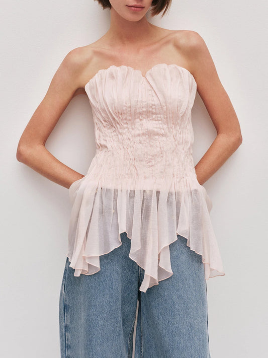 The Camille Sculpted Strapless Vest from the Boss Energy at Lavishly Me