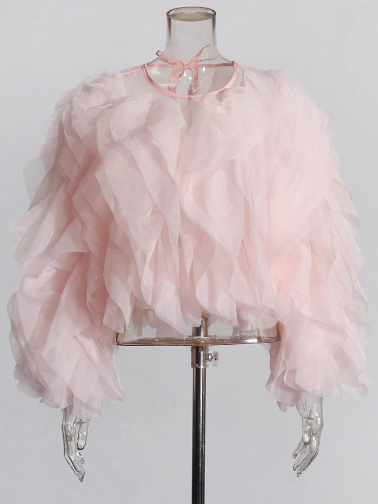 The Chantilly Ruffle Chiffon Blouse from the Soft & Sophisticated at Lavishly Me