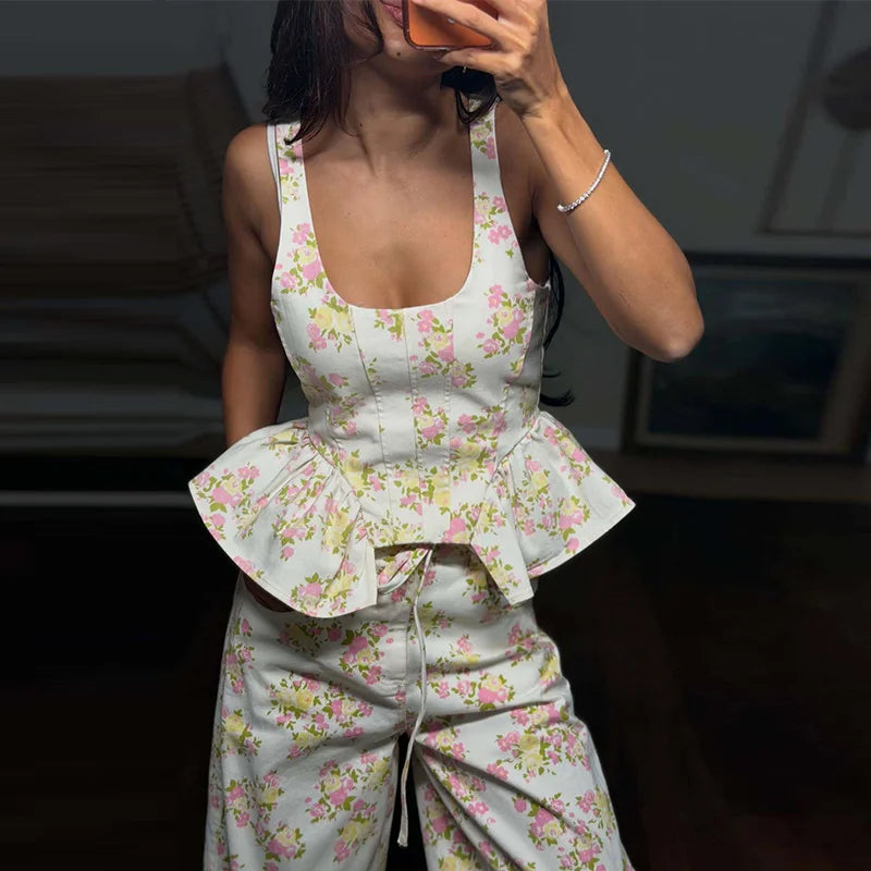 The Paloma Floral Pant Set