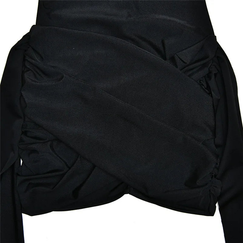 The Sloane Ruched Turtleneck Mini