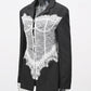 The Marlowe Lace Colorblock Blazer