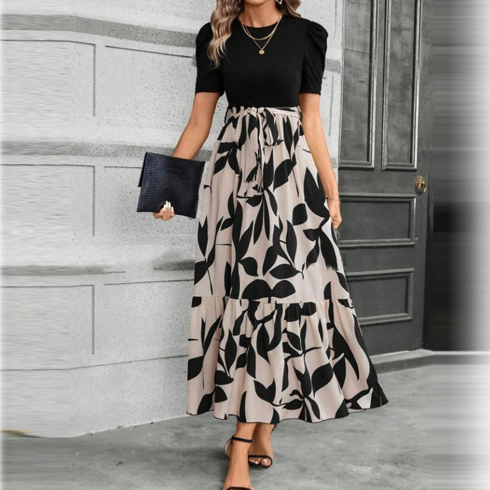 The Provence Floral Lace-Up Maxi Dress from the Boss Energy at Lavishly Me