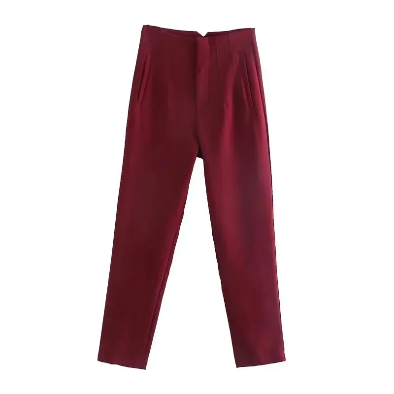 The Sutton High-Waist Cropped Trousers from the Boss Energy at Lavishly Me