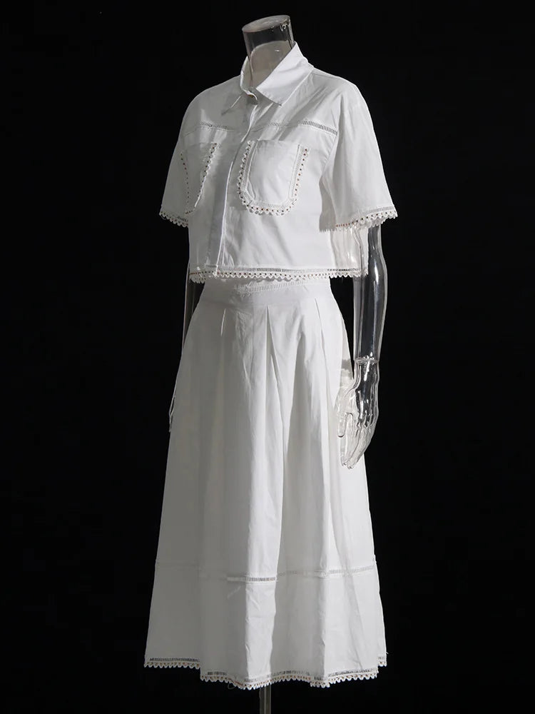 The Kensington Collared Skirt Set from the Soft & Sophisticated at Lavishly Me