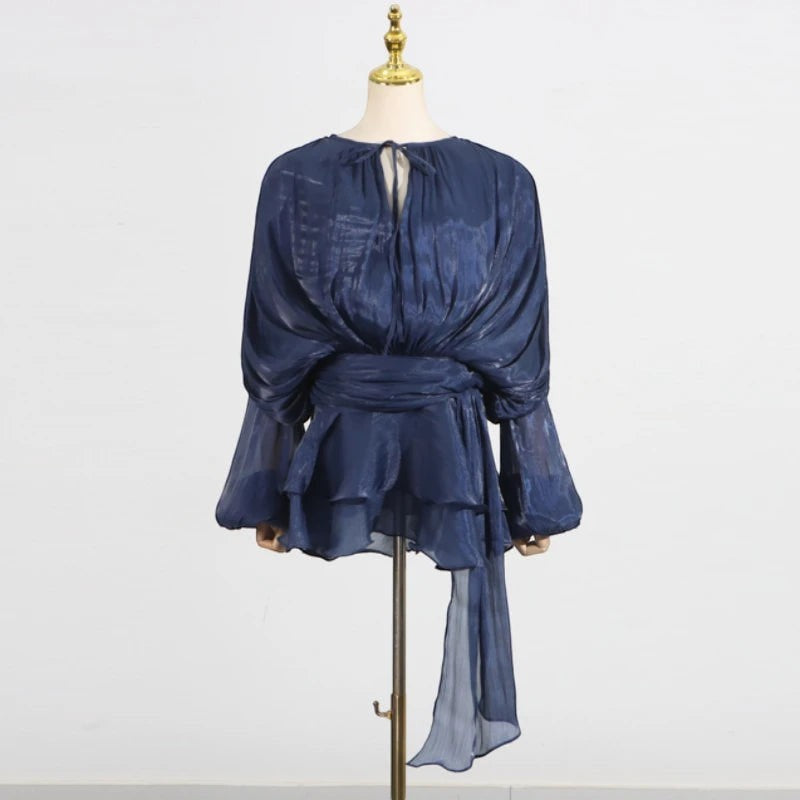 The Elara Folded Tunic Dress