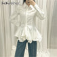 The Montclair Button-Front Tunic Blouse from the Soft & Sophisticated at Lavishly Me