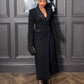 The Juliette Double-Breasted Maxi Dress in Black | Lavishly Me