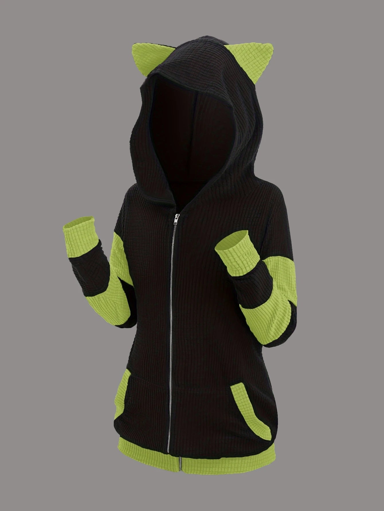 The Aspen Colorblock Ear Hoodie from the Everyday Luxe at Lavishly Me