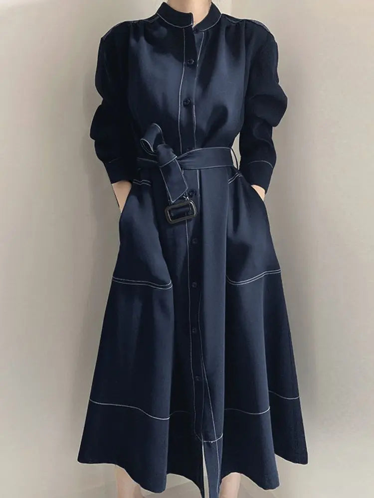 The Wren Belted Shirt Midi Dress | Lavishly Me
