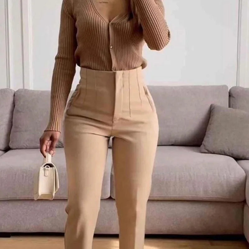 The Sutton High-Waist Cropped Trousers from the Boss Energy at Lavishly Me