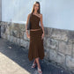 The Solène Pleated Off-Shoulder Skirt Set from the Soft & Sophisticated at Lavishly Me