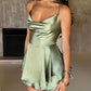 The Champagne Cowl-Neck Romper