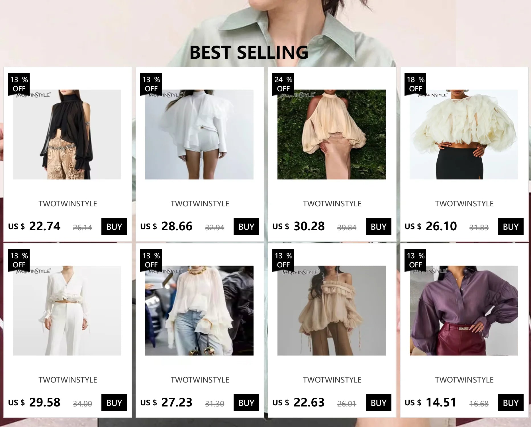 The Celeste Feather-Trim Blouse from the Soft & Sophisticated at Lavishly Me