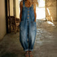The Brooklyn Wide-Leg Denim Overalls from the Denim Edit at Lavishly Me
