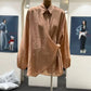 The Beaumont Lace-Up Shirt Dress from the Boss Energy at Lavishly Me
