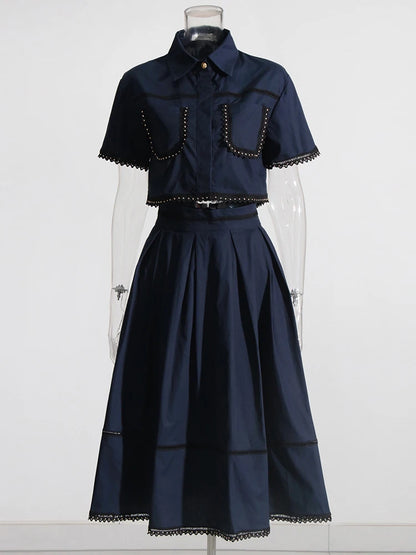 The Kensington Collared Skirt Set from the Soft & Sophisticated at Lavishly Me