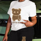The Leona Bear Print Hooded Luxe Lounge Set