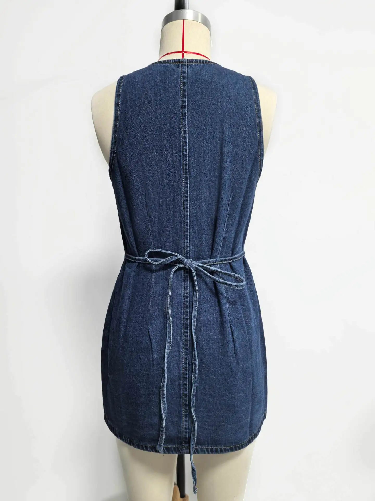 The Milano Denim Midi Dress