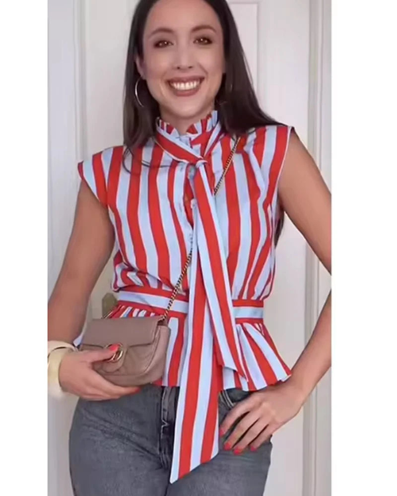 The Monaco Bow Blouse