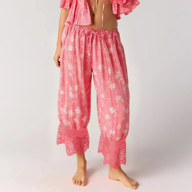 The Boheme Lace Lantern Pants