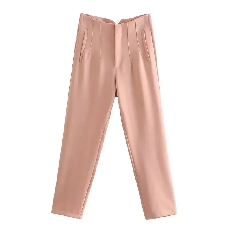 The Sutton High-Waist Cropped Trousers from the Boss Energy at Lavishly Me