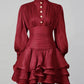 The Emerald Élan Ruffle Dress