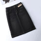 The Soho Split Denim Skirt