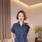 The Capri Button-Front Denim Dress