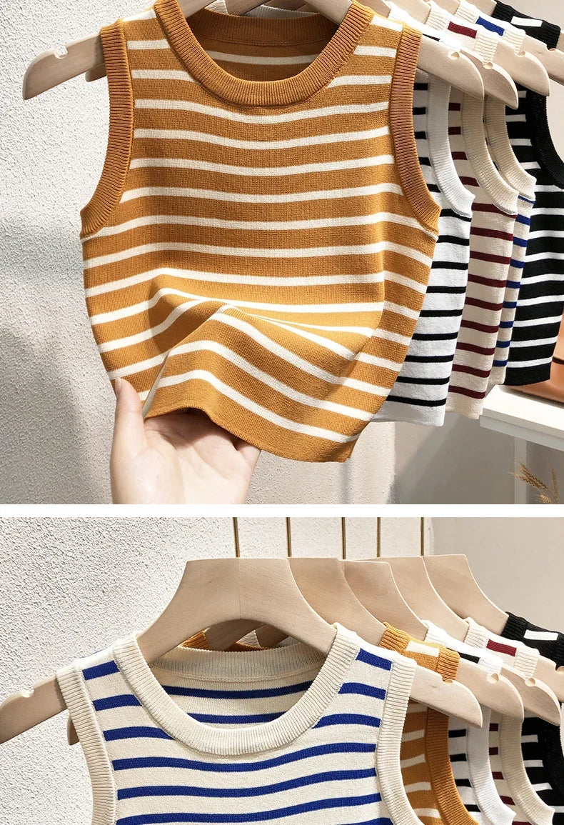 The Riviera Stripe Knit Tank