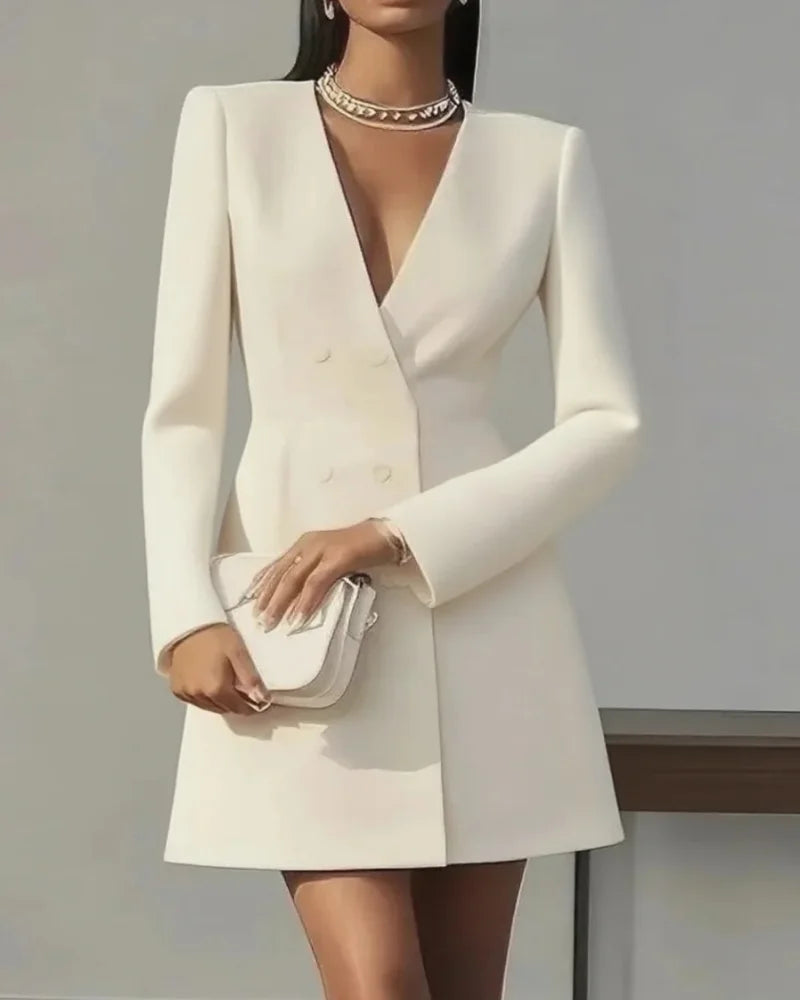 The Regent Double-Breasted Blazer Dress from the Boss Energy at Lavishly Me