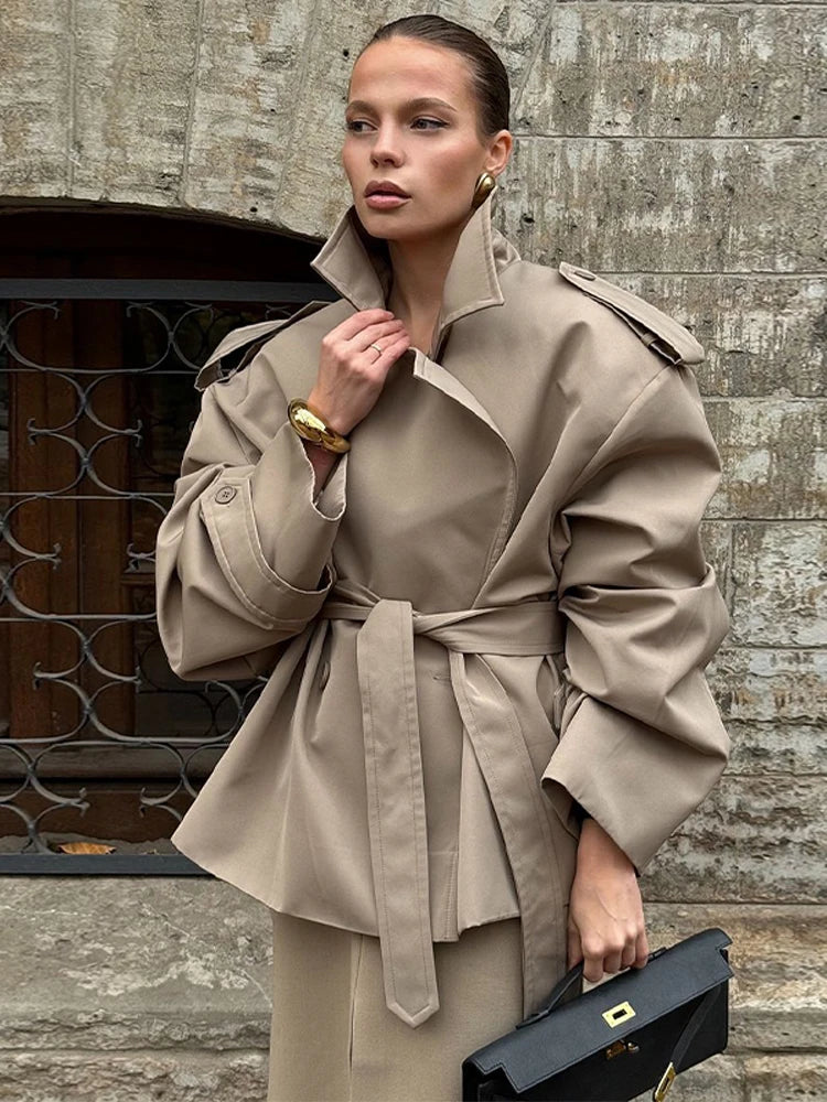 The Chelsea Cropped Trench Jacket from the Boss Energy at Lavishly Me