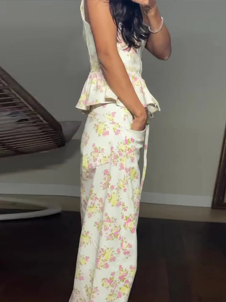 The Paloma Floral Pant Set