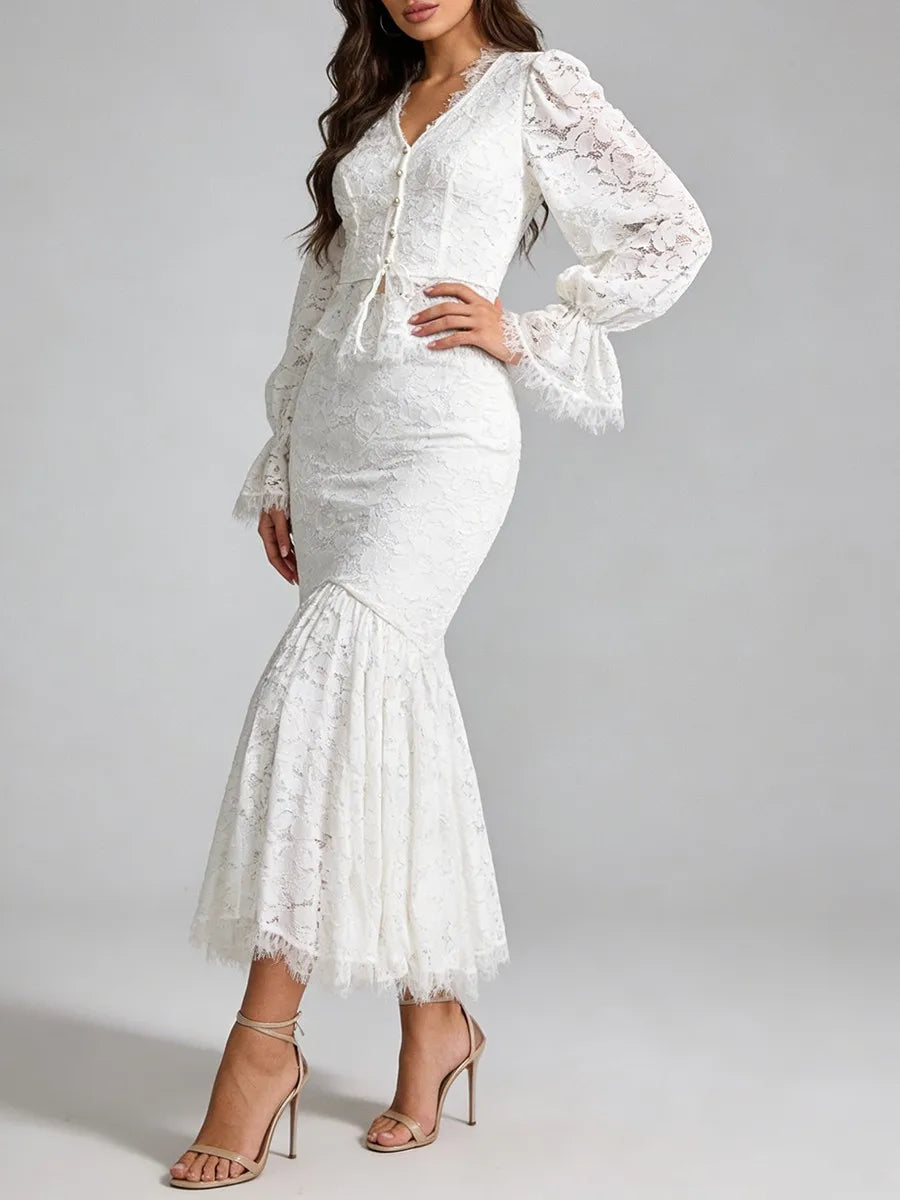 The Verona Sheer Lace Skirt Set from the After Dark at Lavishly Me