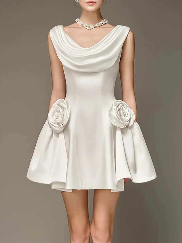 The Élodie Appliqué Mini Dress from the Celebration Edit at Lavishly Me