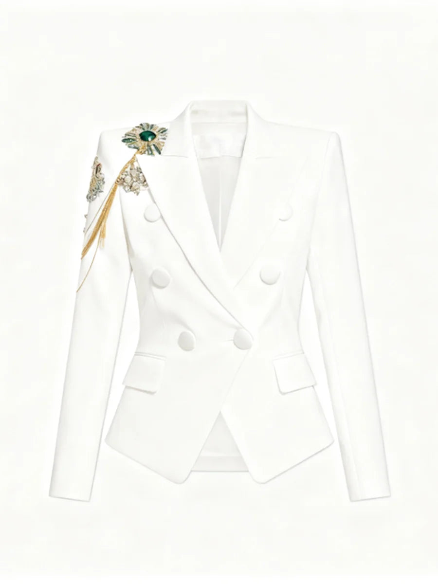 The Monaco Chain-Embellished Blazer from the Boss Energy at Lavishly Me