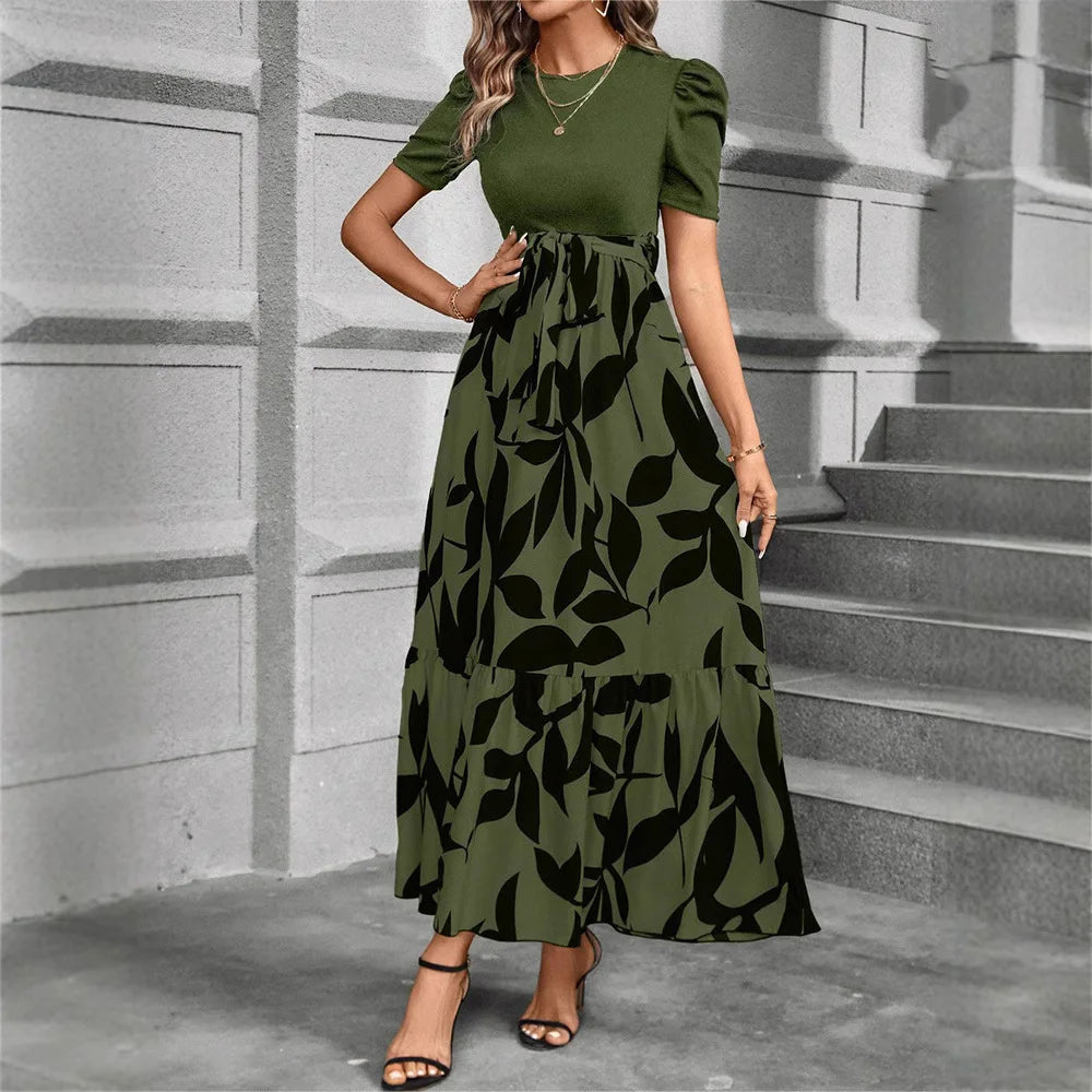 The Provence Floral Lace-Up Maxi Dress from the Boss Energy at Lavishly Me