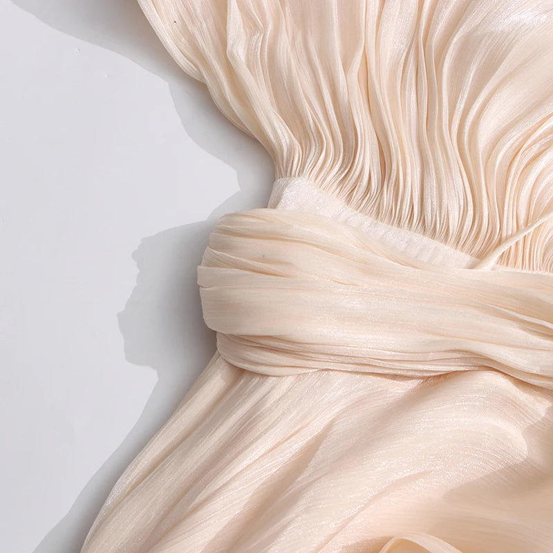 The Juliette Folded Lace-Up Dress
