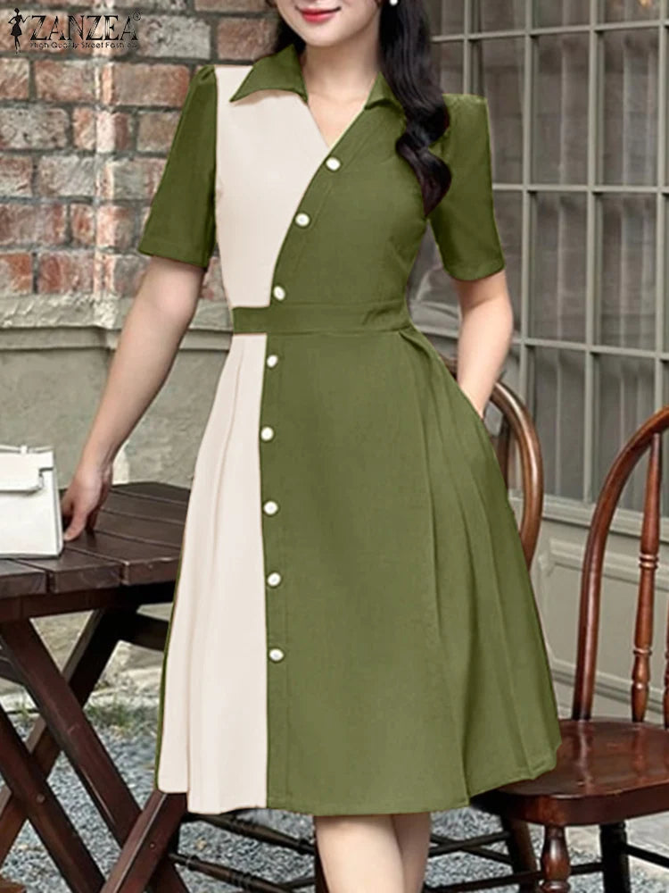 The Riviera Pleated Shirt Dress from the Boss Energy at Lavishly Me