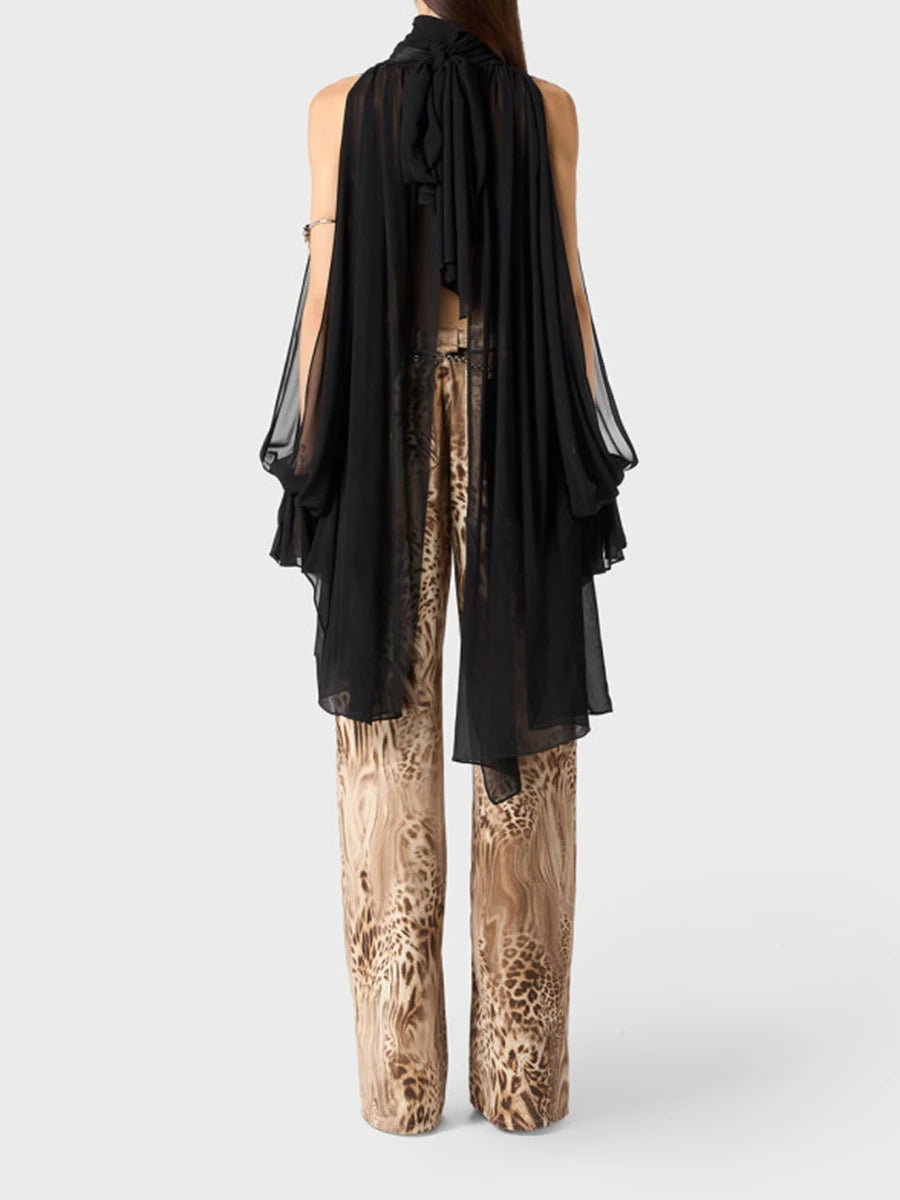 The Avignon Draped High-Neck Top from the Soft & Sophisticated at Lavishly Me