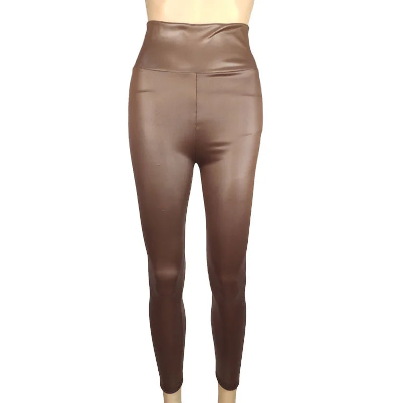 The Noir Stretch Leather Pants