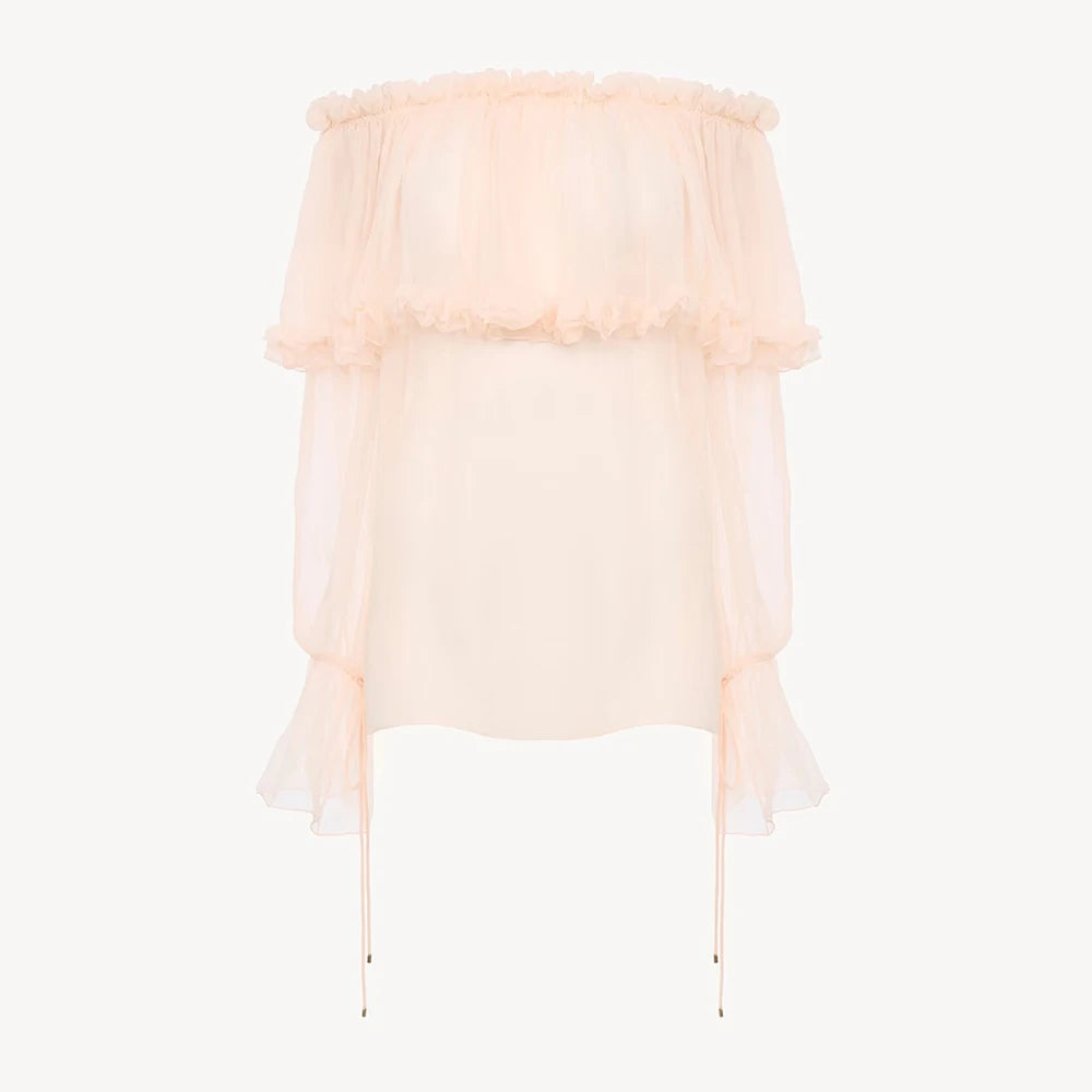 The Valencia Tiered Ruffle Blouse from the Soft & Sophisticated at Lavishly Me