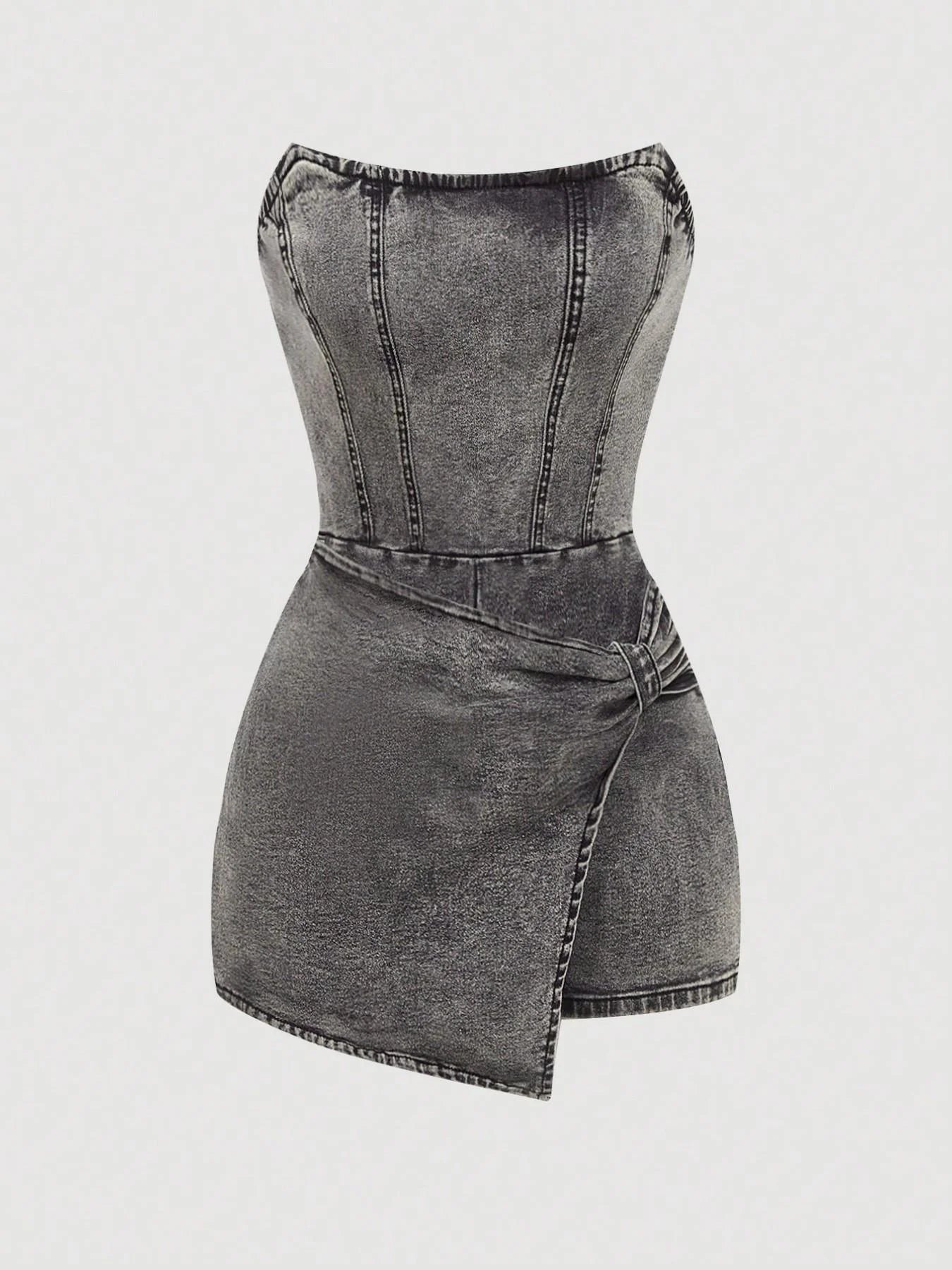 The Riviera Twist Denim Dress