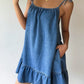 The St. Tropez Bandeau Denim Dress