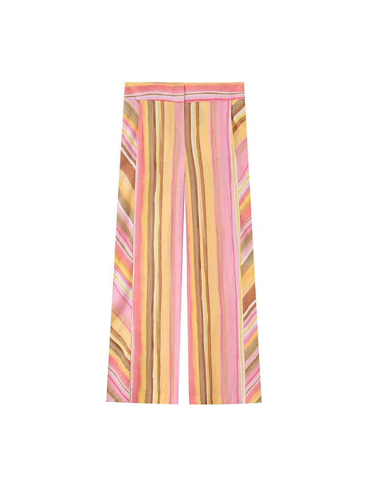 The Prism Stripe Wide-Leg Pants from the Everyday Luxe at Lavishly Me