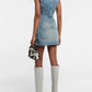 The Marlowe Cutout Denim Dress