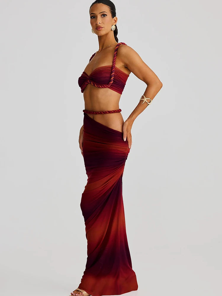 The Tulum Pleated Skirt Set