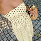 The Nadine Polka-Dot Ruffle Maxi Dress in Pink | Lavishly Me