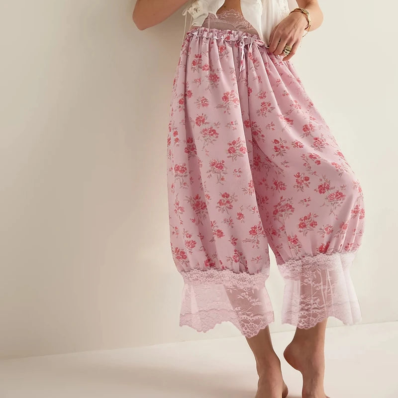 The Boheme Lace Lantern Pants