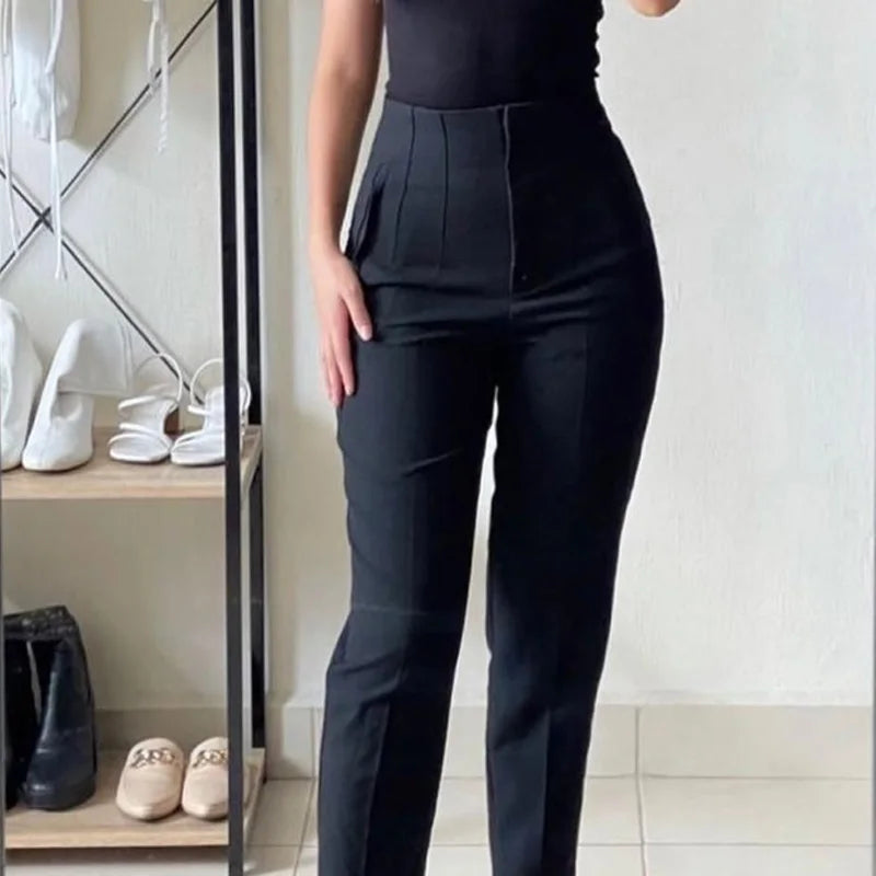 The Sutton High-Waist Cropped Trousers from the Boss Energy at Lavishly Me